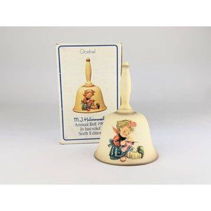 Vtg 1983 Goebel Hummel Annual Porcelain Bell Collectible 6th Edition West German
